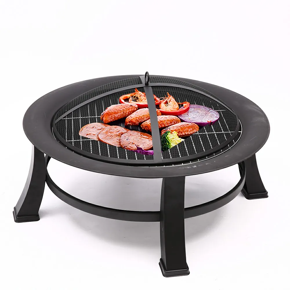 

30 inche Stove BBQ Outdoor Lawn Terrace Barbecue Resistant High-Temperature Retardant Fireproof Heat Resistant Charcoal Stove