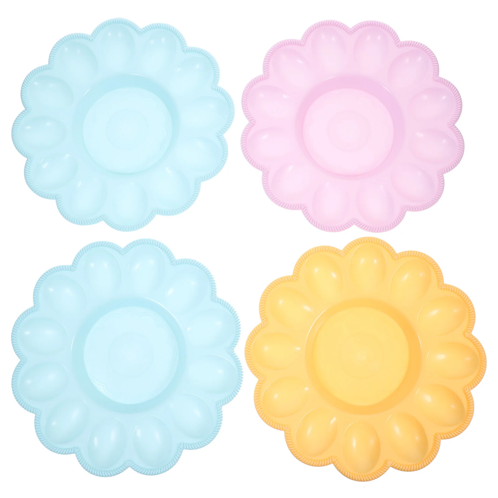 

4 Pcs Egg Steamer Storage Case Organizer Carrier Cooking Utensils Holder Tray Plastic Stand
