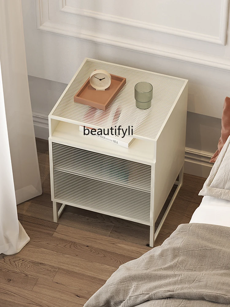 Скандинавский стеклянный прикроватный столик Changhong современный простой и