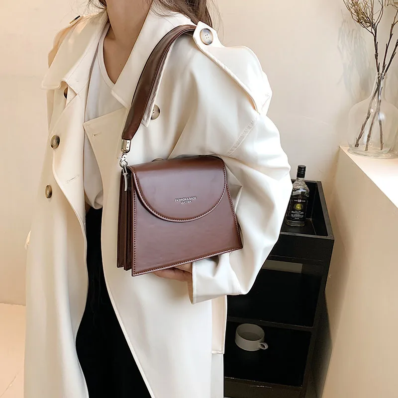 Модные трендовые новейшие маленькие сумки через плечо из искусственной кожи для