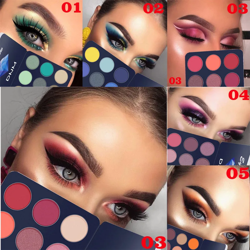 

9-Color Nine-gallery Ball Light Matte Dazzling Eyeshadow Palette Waterproof Lasting Non-smudge Party Sexy Eye Makeup