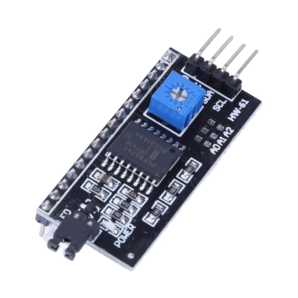 Модуль адаптера ЖК-дисплея PCF8574 IIC I2C LCD1602 2004 с последовательным интерфейсом IIC 5В для Arduino и деталей роботов (art.: 3920dc91b581e) - 3920dc91b581e
