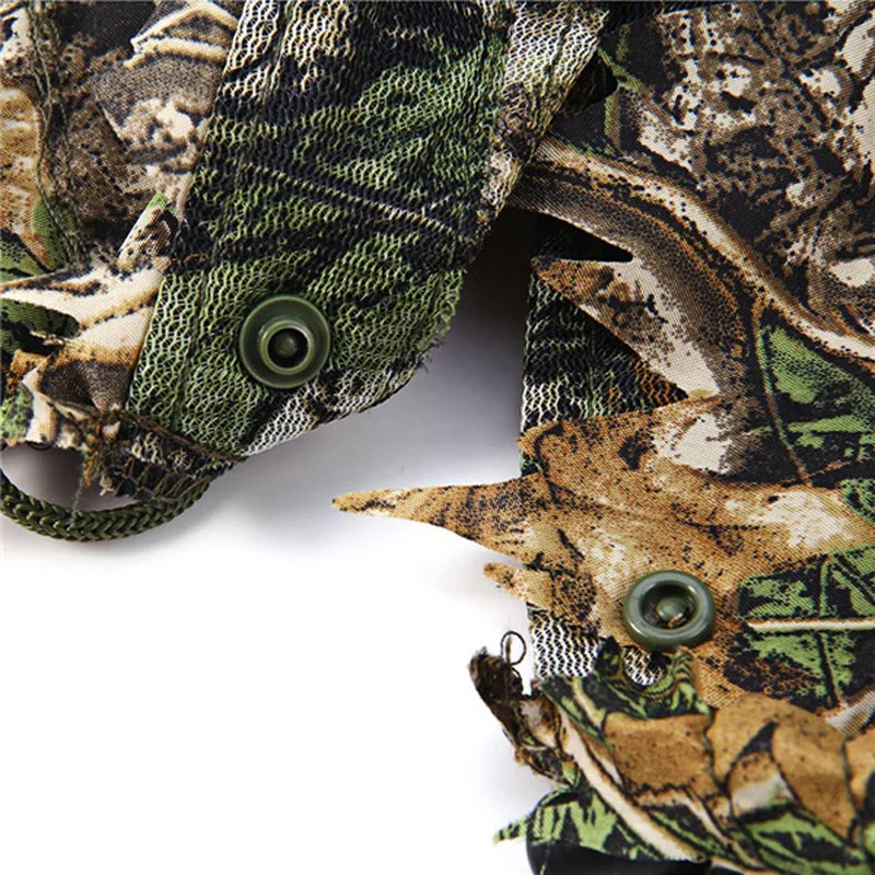 Военный тактический плащ платье новый 3D кленовый лист бионический Ghillie Yowie