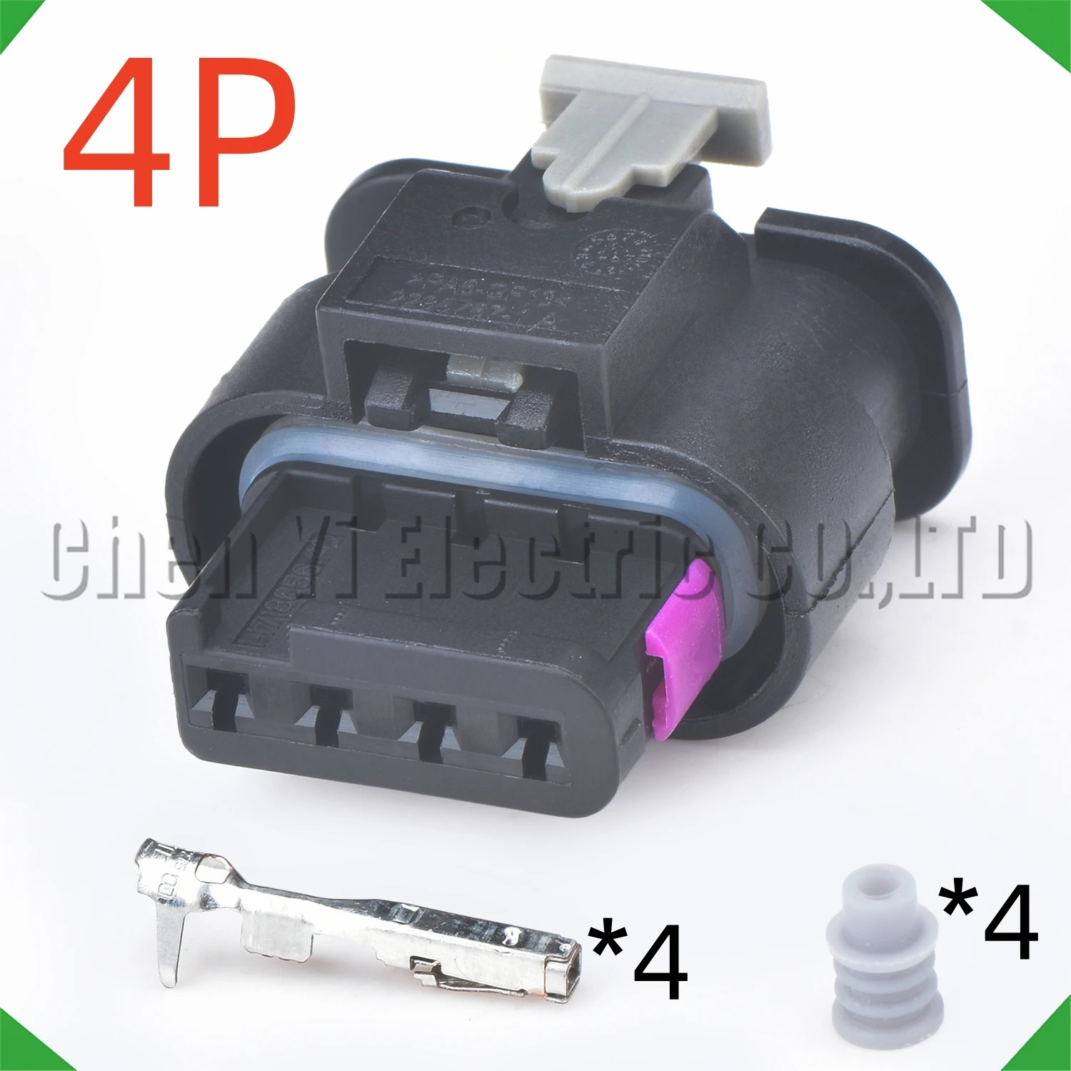 

4-контактные автомобильные разъемы, датчик давления на впуске, жгут проводов, вилка 1718657-1 1-1564559-1 4F0973704 для VW Audi