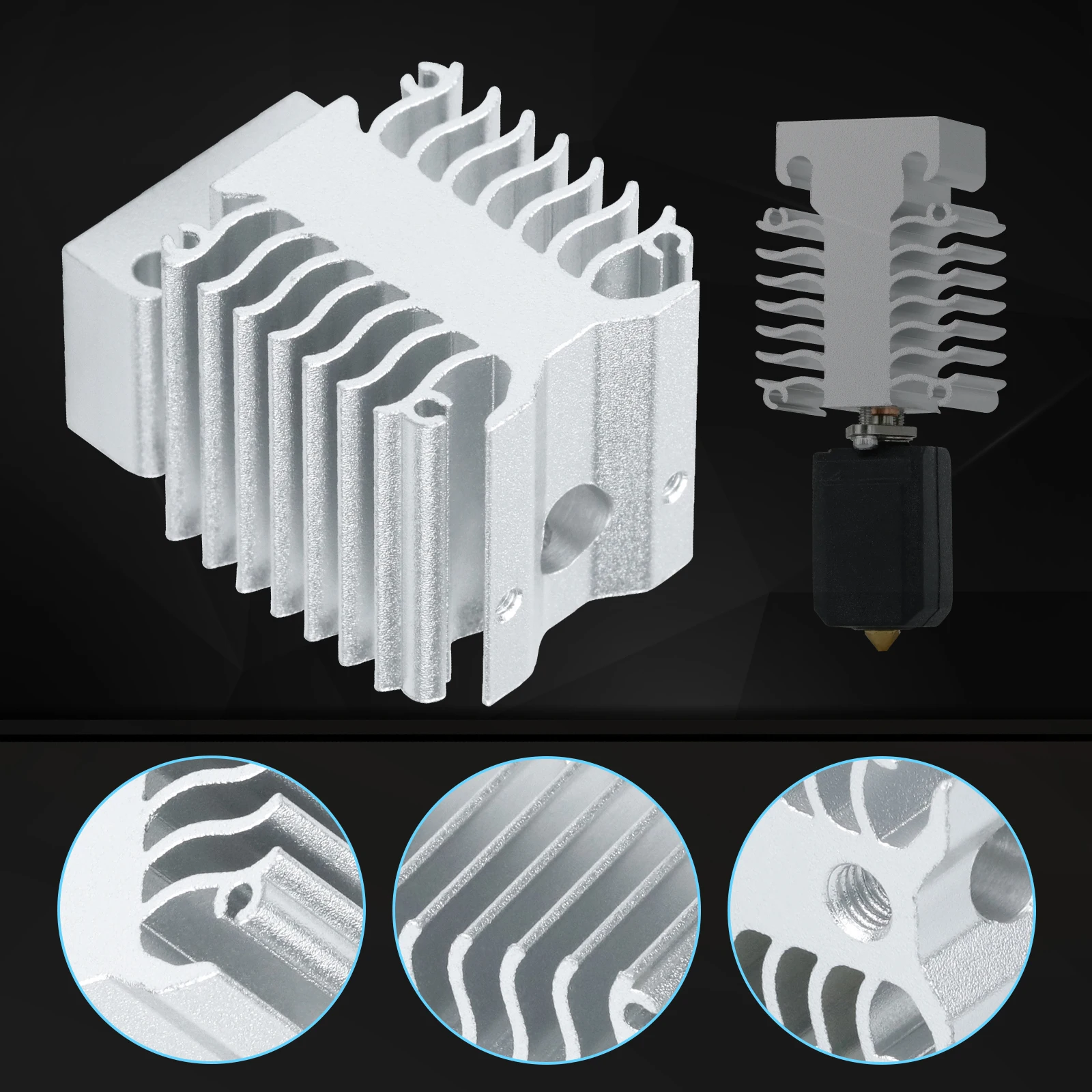 Контроллер Ender 3 V3 Ke Hotend Radiator do Creality Se Wentylator Akcesoria Aktualizacja części drukarki 3D Chłodzenie