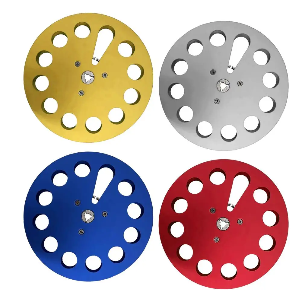 Open Reel 7-Iinch Aluminum Unrolled Audio Tape Empty Reel Gold Sliver Blue Red Retro Audio Player Equipment Reel Tape Recorder images - 6