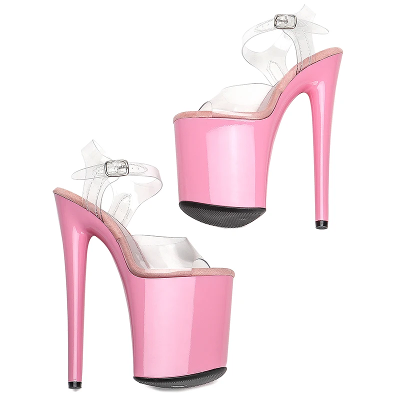 Leecabe New designs Normal Pink 20cm/8inch Platform Shoe for pole dancing or model show shoes