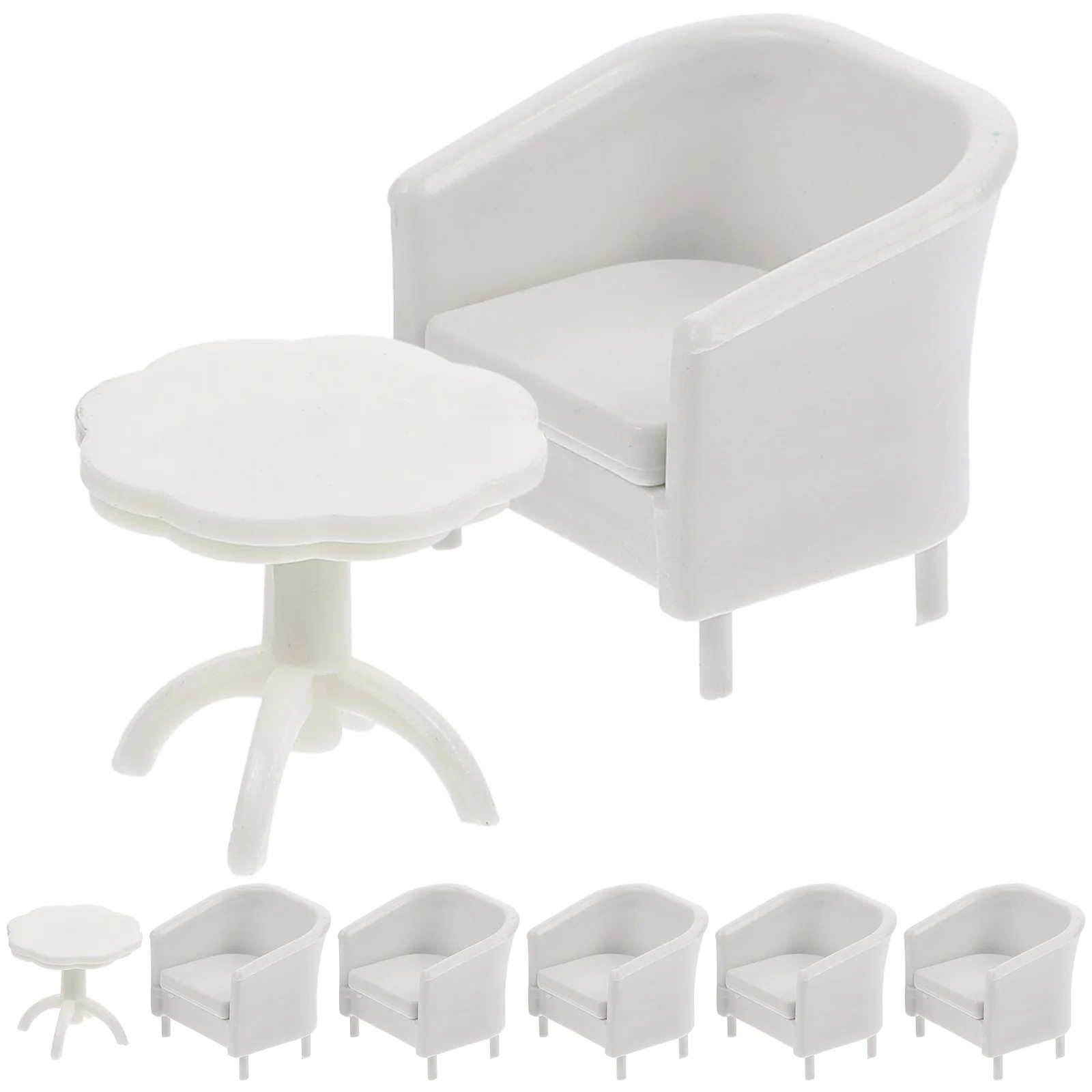 

Mini Desk Chair Landscape Decoration Miniature Furniture Accessories Small Table Model House