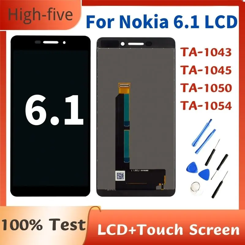 

5.5” Original LCD For Nokia 6 2018 6.1 LCD Display Touch Screen Digitizer Assembly TA-1043 TA-1045 TA-1050 TA-1054 1068 Screen