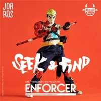 in stock 16 scale devil toys x jor ros enforcer unit 088 male action figure model doll with 2 heads model for fans