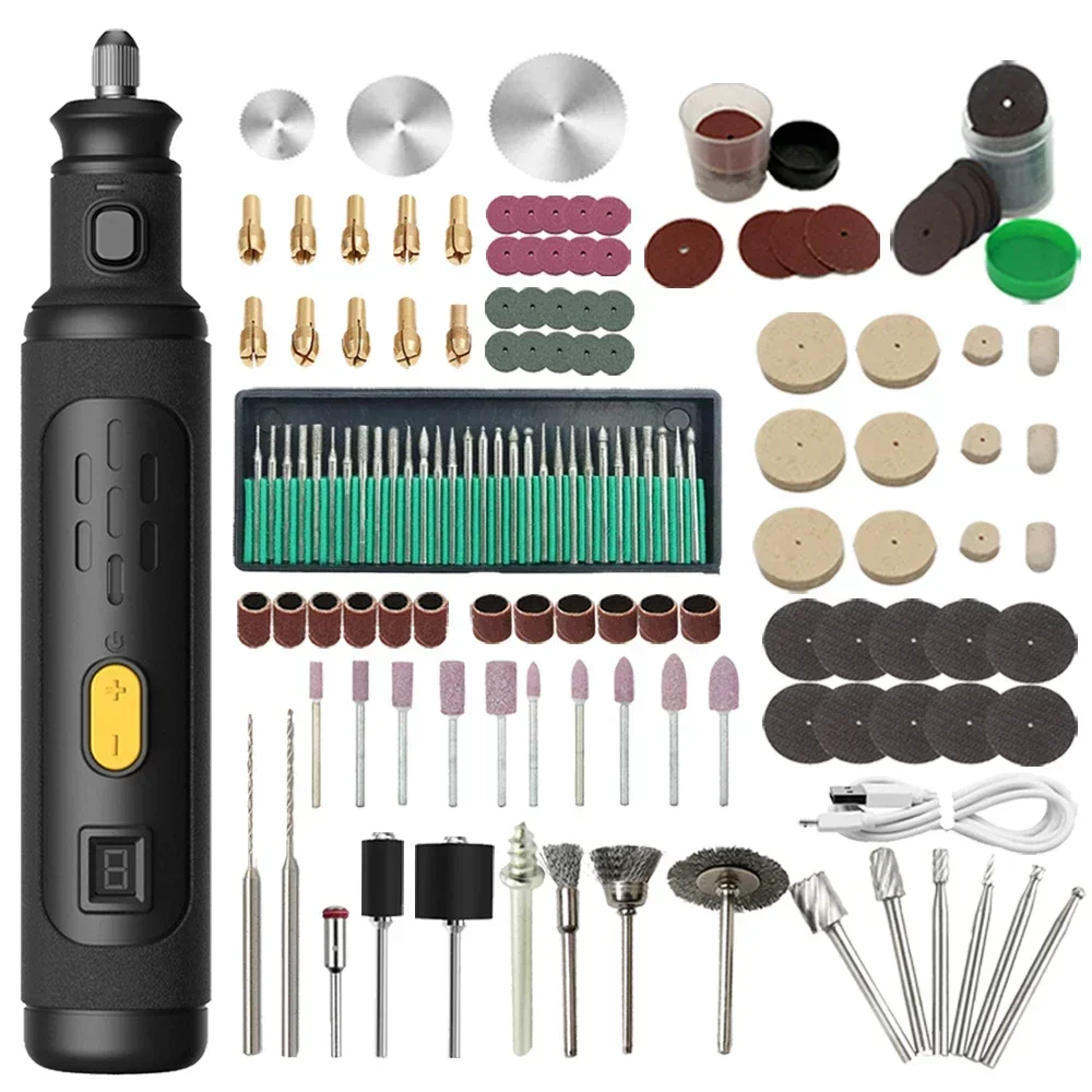 Перезаряжаемый электрический гравер 8 в мини роторный набор инструментов