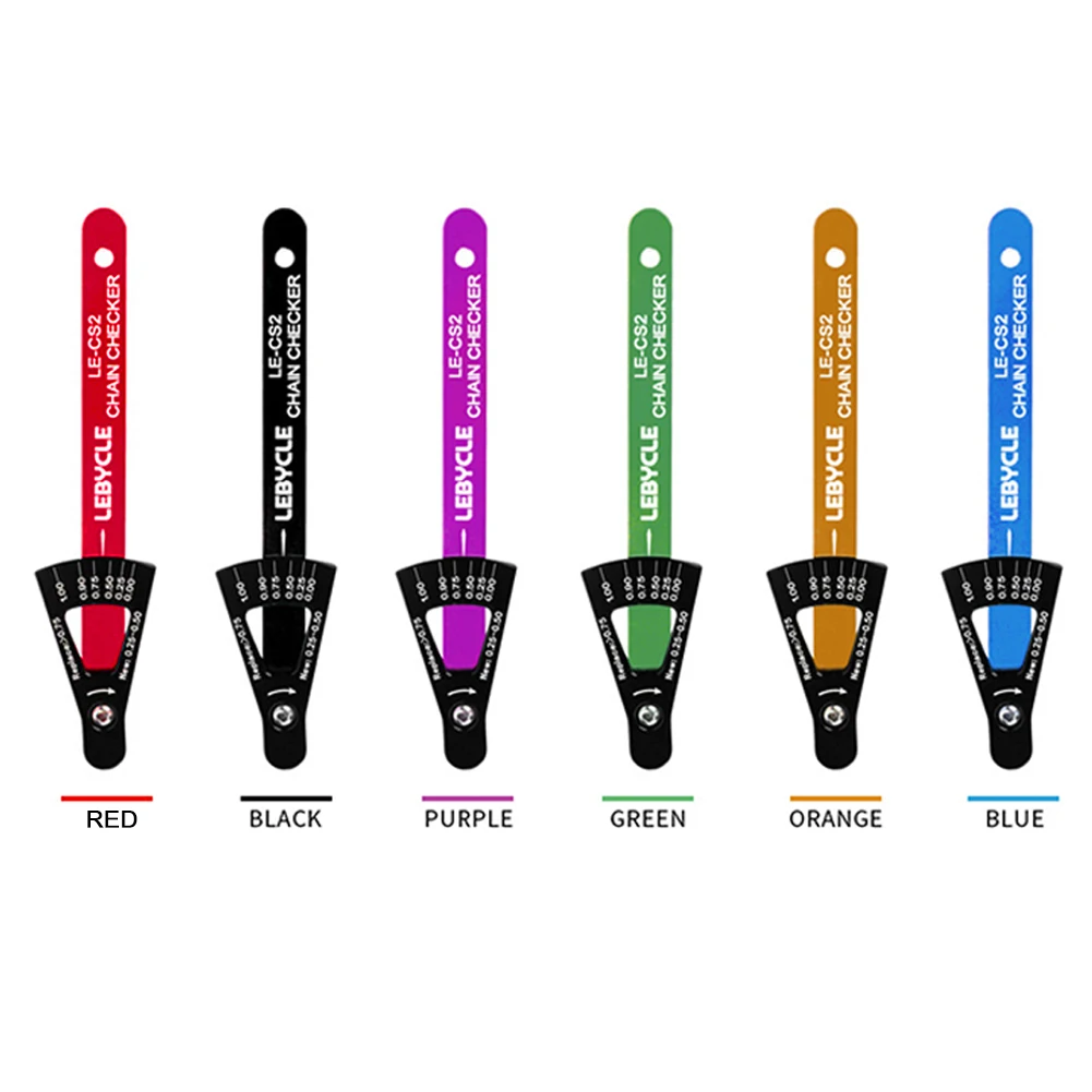 MTB Road Bike Chain Wear Indicator Tool Bicycle Chain Checker Gauge Multi-Functional Mountain Road Bike Chains Gauge Measurement