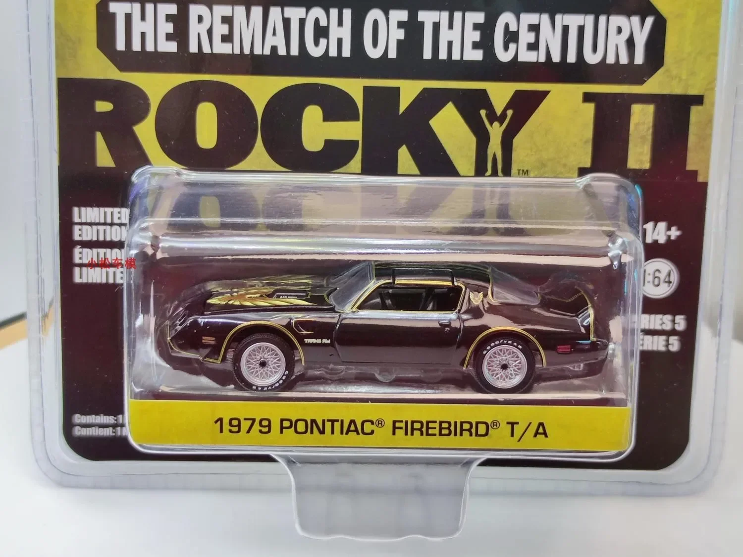 1:64 Голливуд 5-1979 Pontiac Firebird Rocky II литая под давлением модель автомобиля из