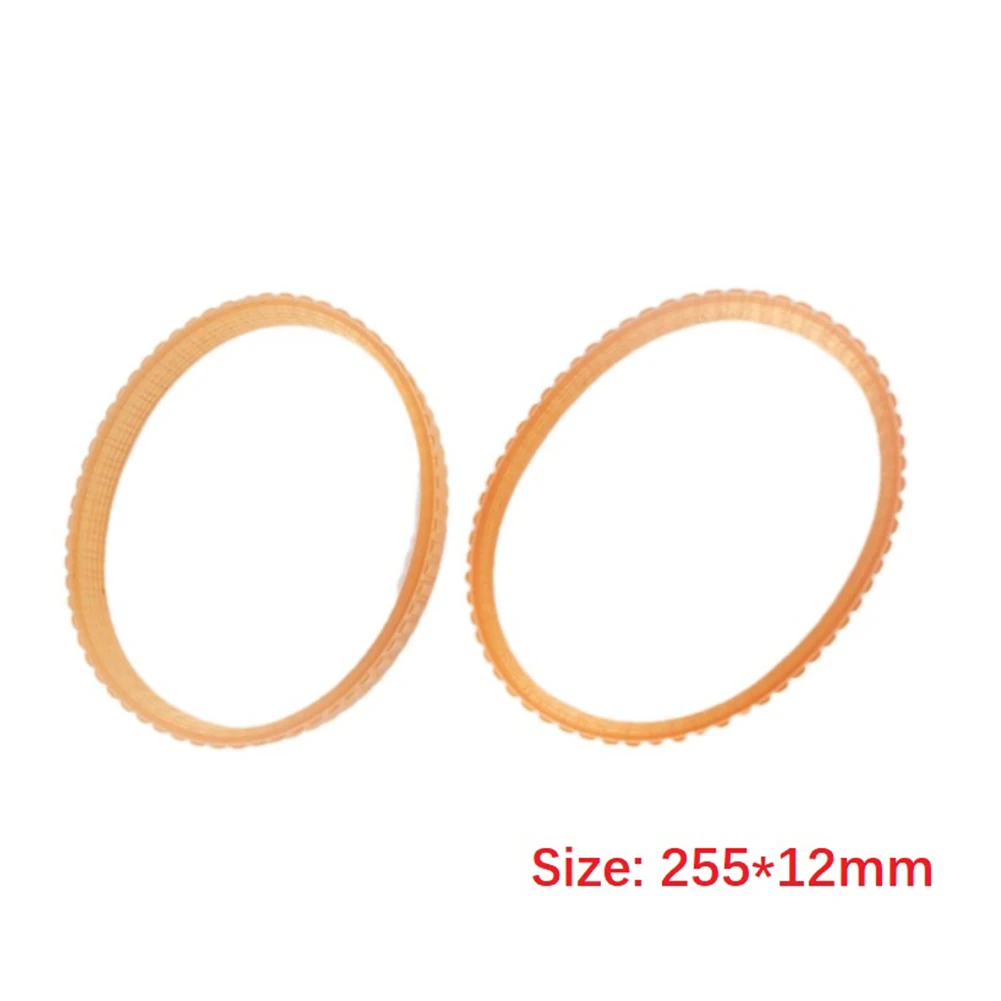 

Electric Planer Belt Drive Belt 0.47inch Width 12mm Width 255mm 2PCS For NF90 NF90 Model Orange PU Polyurethane