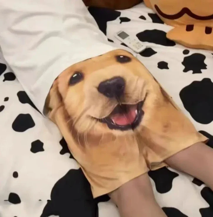 Tiktok Live Funy Брюки Ретривер Хаски с принтом Быстросохнущие шорты Пижамы для косплея