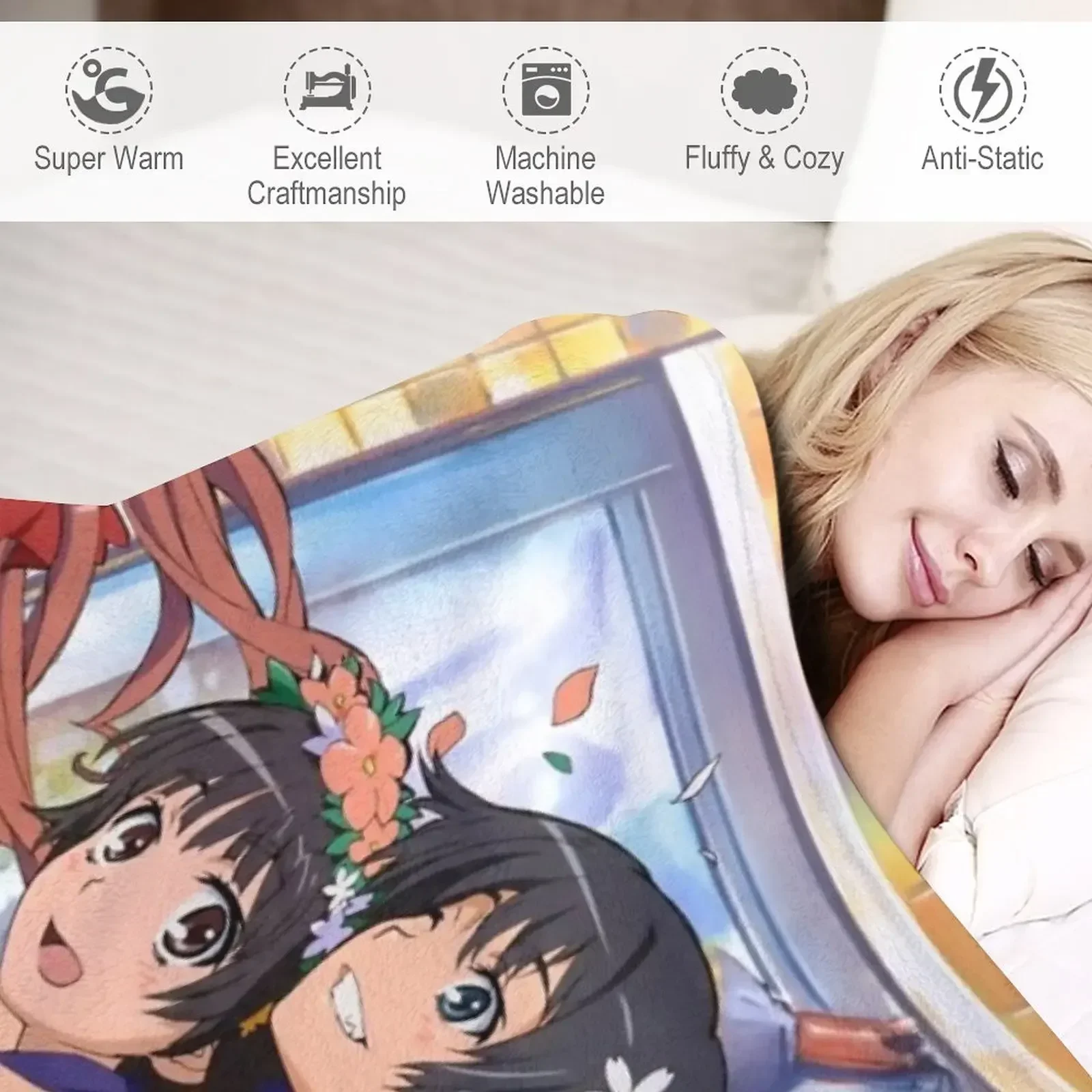 Тору Кагуаку - Мисака Микото Шиай Куроко Сани Руки Ухару Казари Плед Диваны