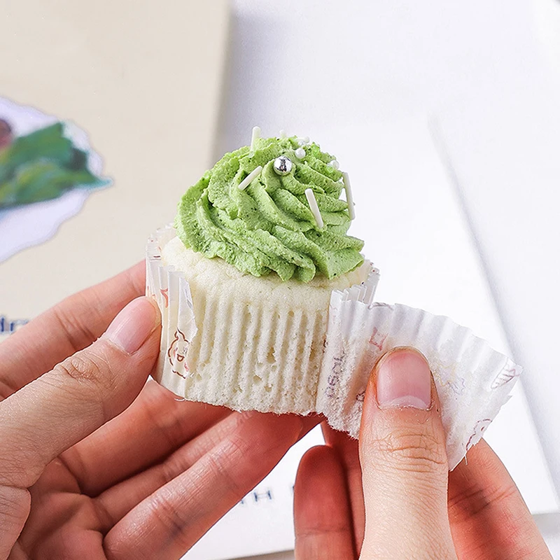 Мультяшный бумажный поднос для снежницы торта чашка яичного желтка хрустящий