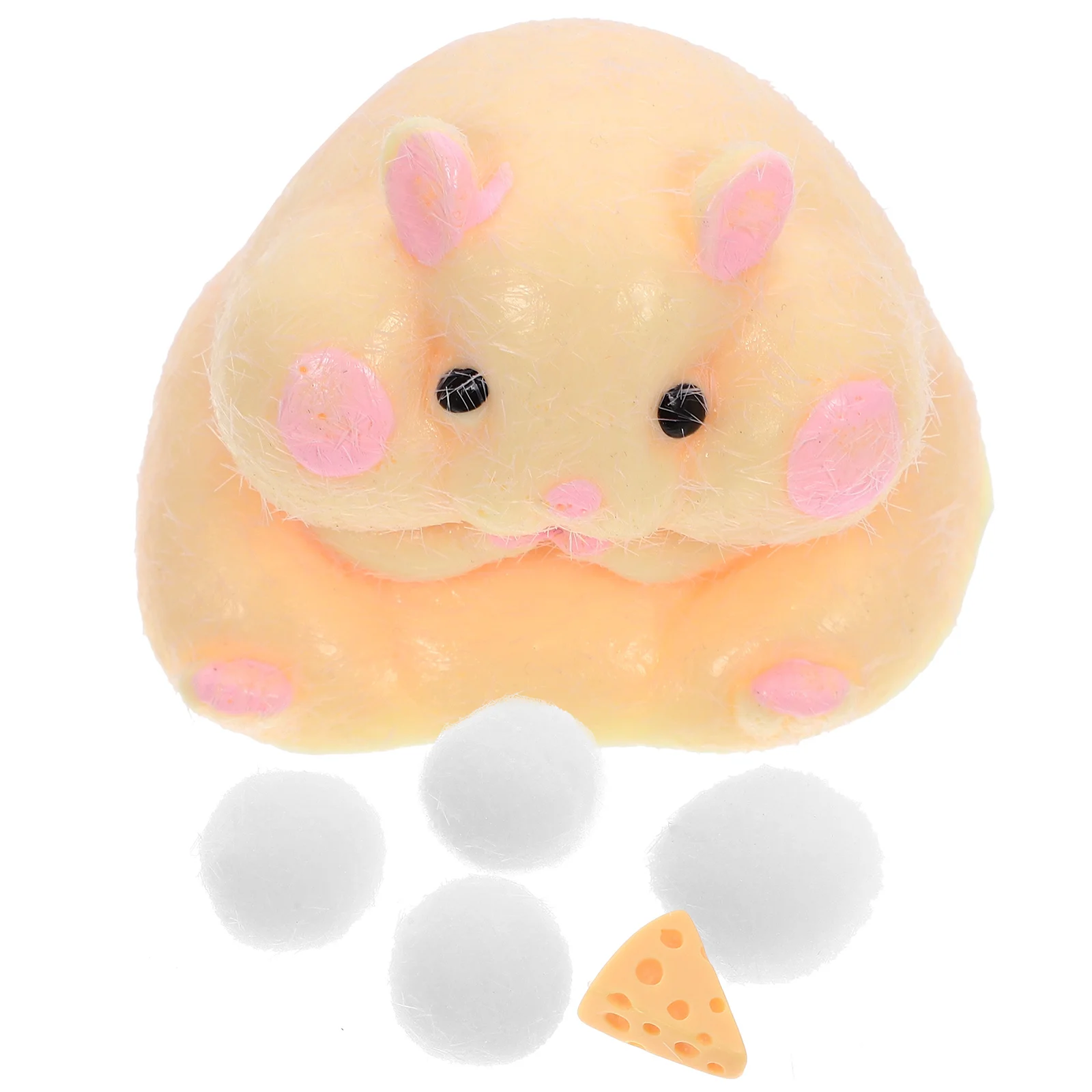 Игрушки для пельменей хомяков сенсорные эластичные однотонные компактные