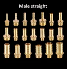 _ 6 8 10 12 14 16 мм соединитель для шланга, хвостовая резьба шланга 18 14 38 BSP, латунный фитинг для труб