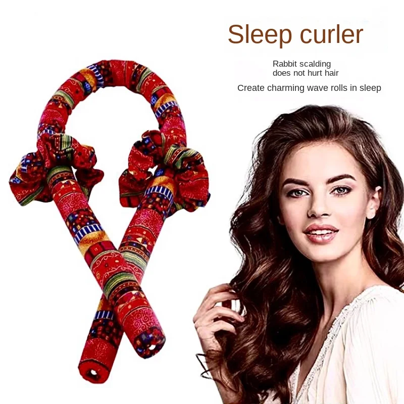 Bohemian Style Lazy Hair Curler Foam Sponge Hair Ring Big Wave Hair Curler Sleep Without Heat Hair Curler