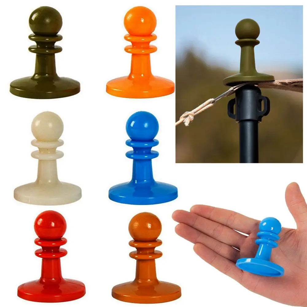 

6 Colors Anti-Thunder Outdoor Tool Accessories Camping Tent Poles Lightning Proof Cap Awning Rod Hat Support Bar