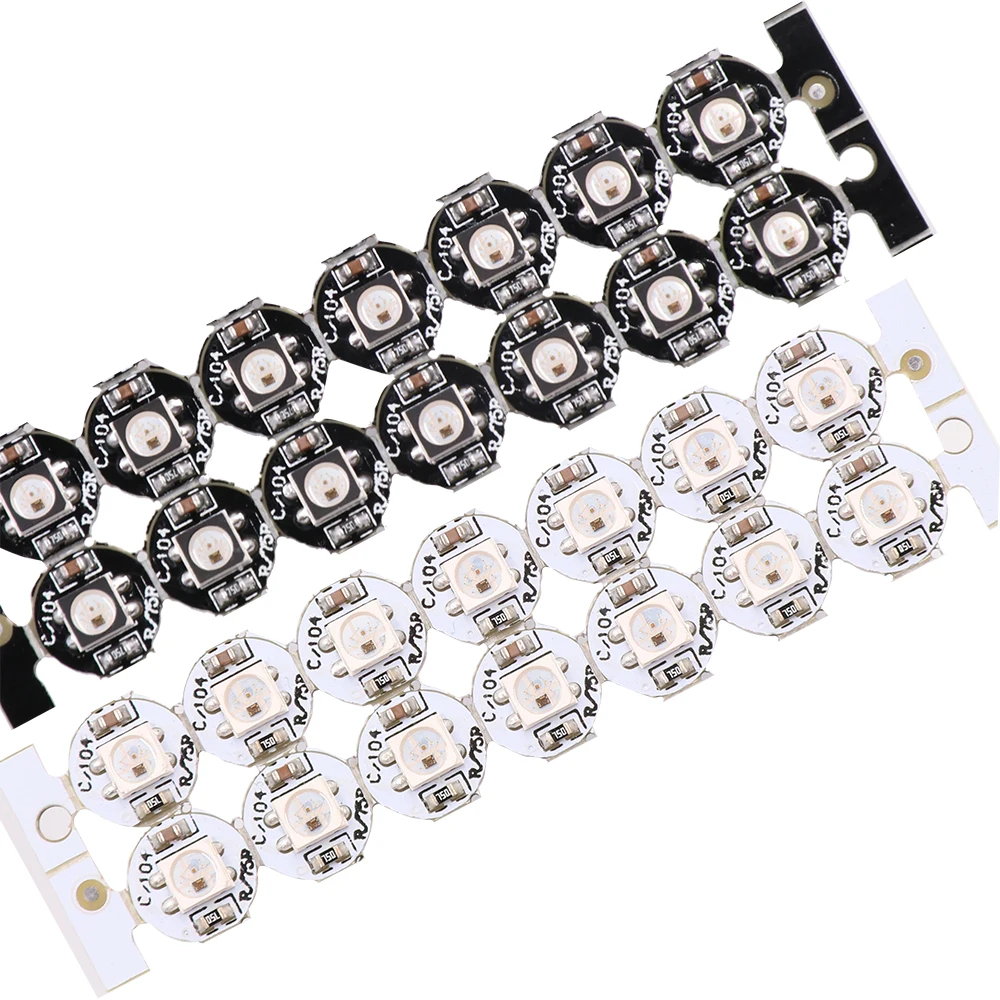 2 - 98Pcs Addressable SK6812 3535 RGB LED pixels mini Board (8mm*3mm) heatsink 5V Black PCB / White PCB similar WS2812B