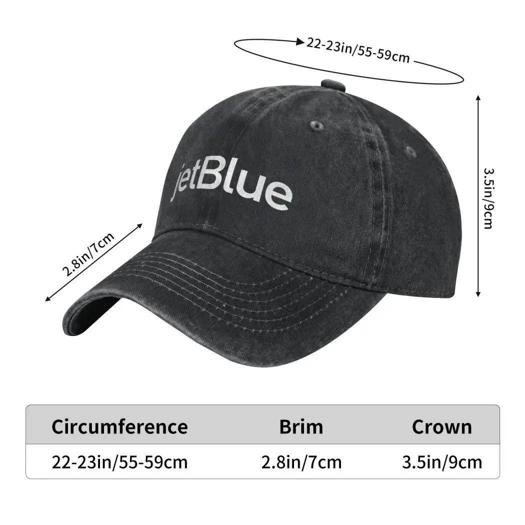 NEW JetBlue Airways Hats Hip Hop Hat Cotton Baseball Cap Custom Regulowana czapka typu Trucker dla mężczyzn i kobiet