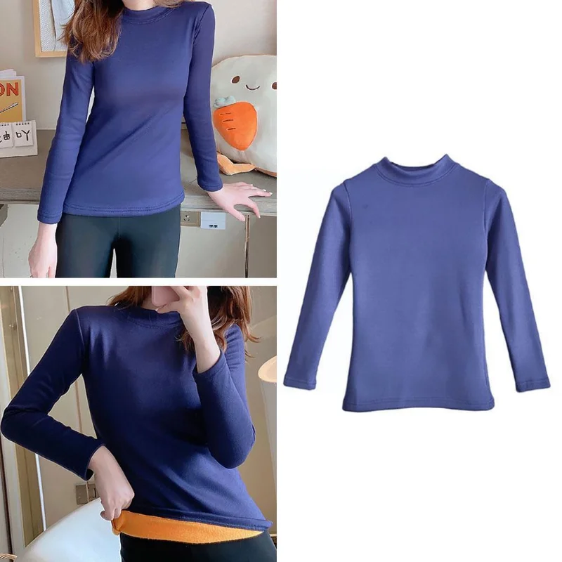 Thermal Underwear for Women Fleece Lined Base Layer Shirt Long Sleeve Winter Tops Thermal Undershirt Cold Weather Pajamas