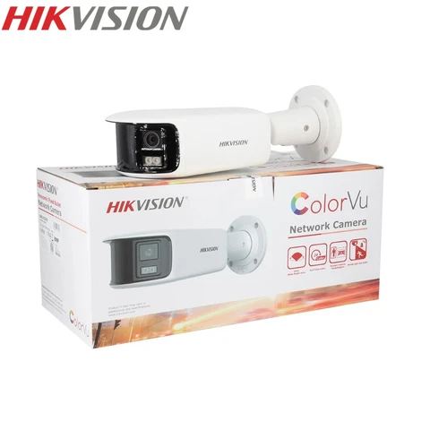 HIKVISION DS-2CD2T87G2P-LSU/SL полноцветная широкоугольная 180 градусов 8 Мп IP цилиндрическая камера с поддержкой ONVIF PoE