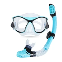 adult professional scuba diving masks snorkels silicone skirt anti fog swimming goggles snorkeling glasses breath tube equipment