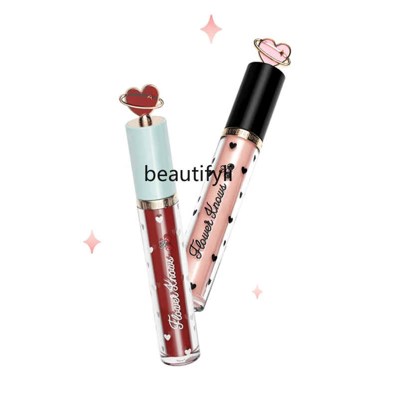 

Flower Knows Cherry Party Juice Lip Glaze Retro Sweetheart Long-lasting Moisturizing Water Luminous Abundance Mirror Lipsticks