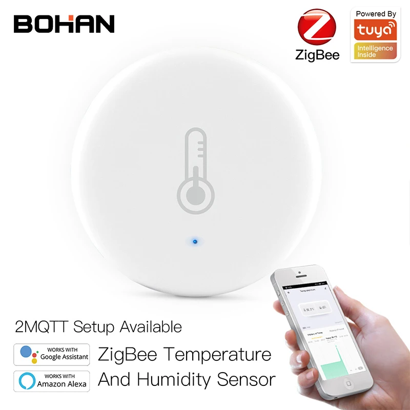 

ZigBee 3.0 Temperature And Humidity Sensor Thermostat System Intelligent Control Tuya Smart Life App With Alexa Google Home