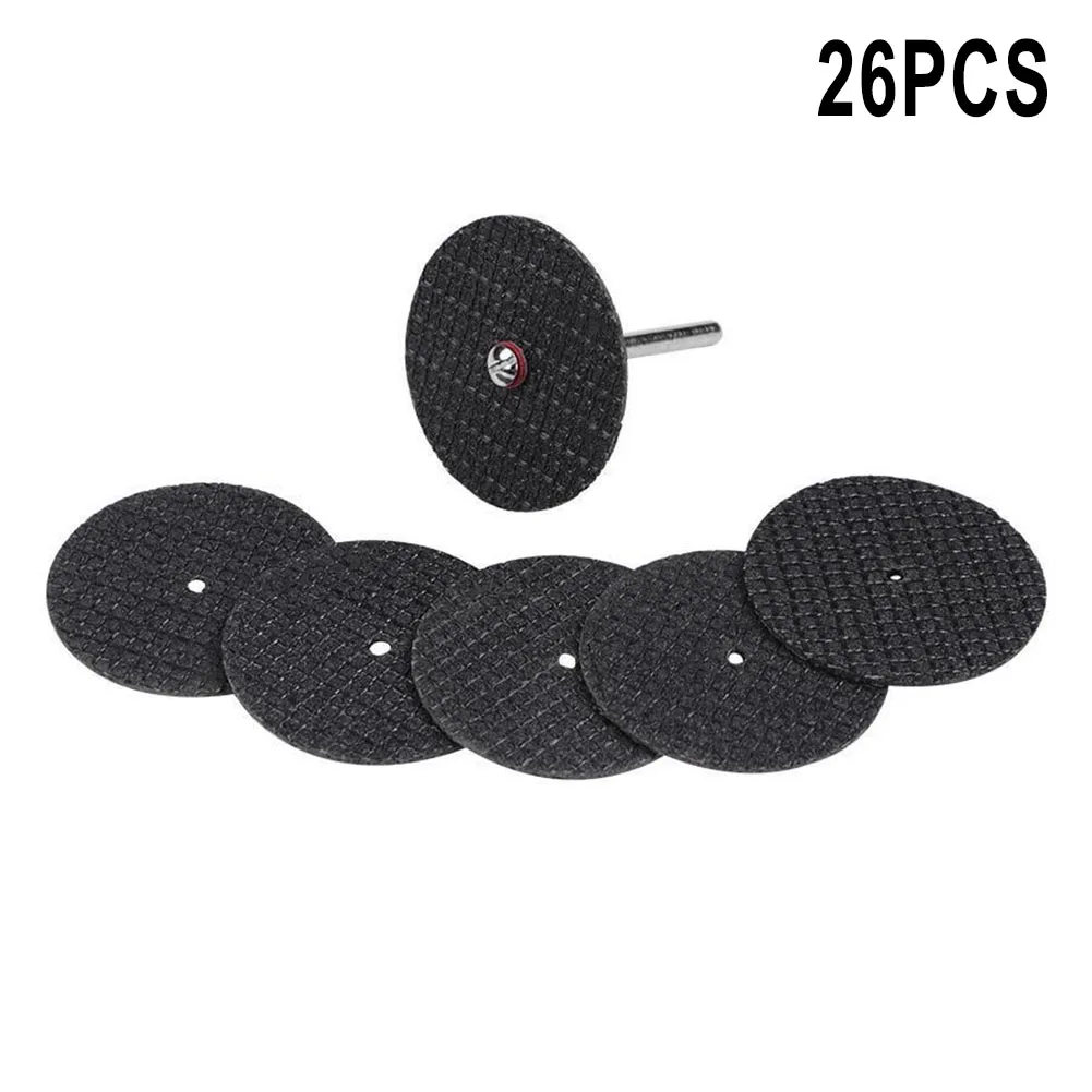 

Шлифовальный диск, режущий диск, Заводская мастерская, черный круговой сменный полимерный вращающийся инструмент, 26 шт. 32 мм, аксессуары