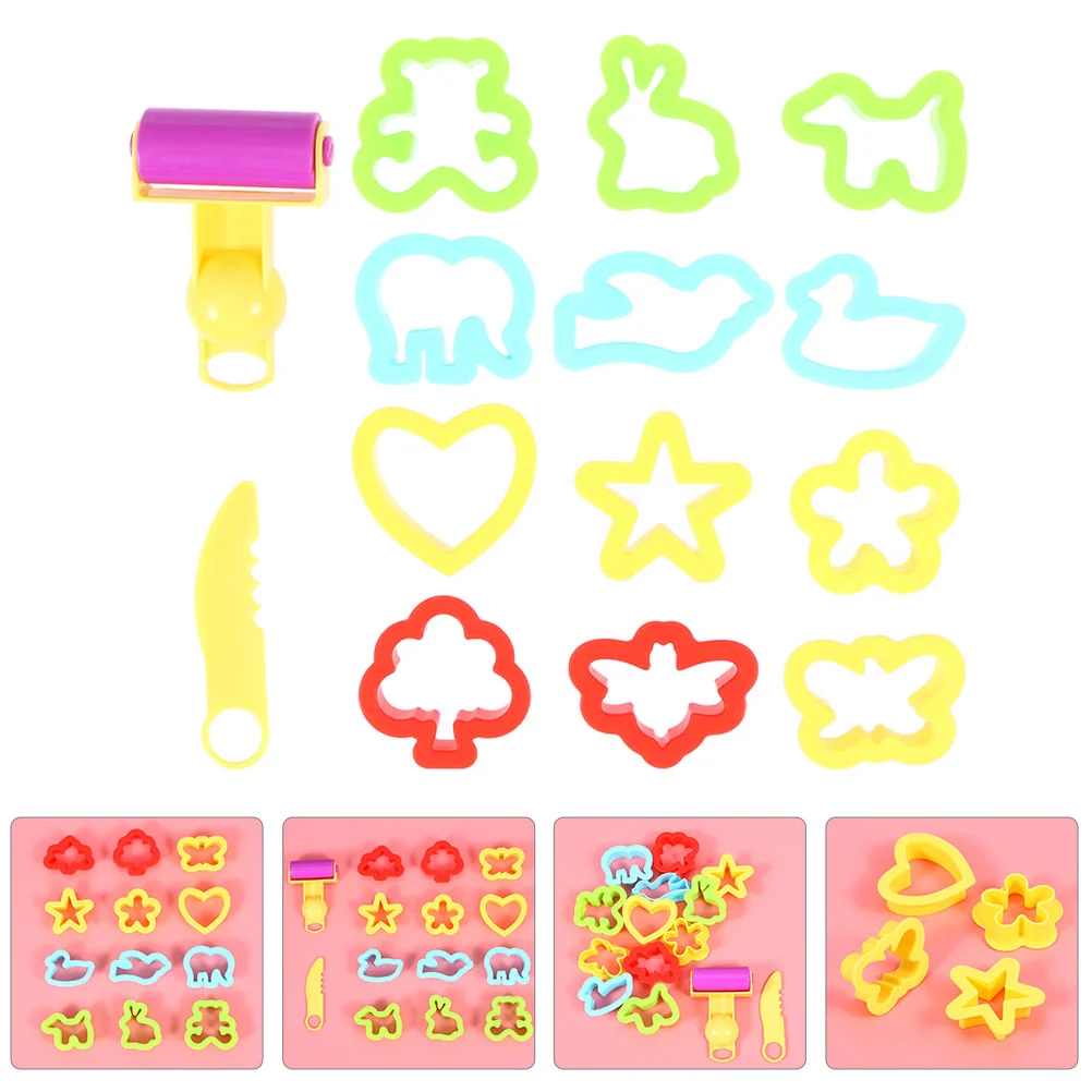 

28 Pcs Plasticine Modelling Molds Plastic Playing Clay Tools Clay Modelling Tool