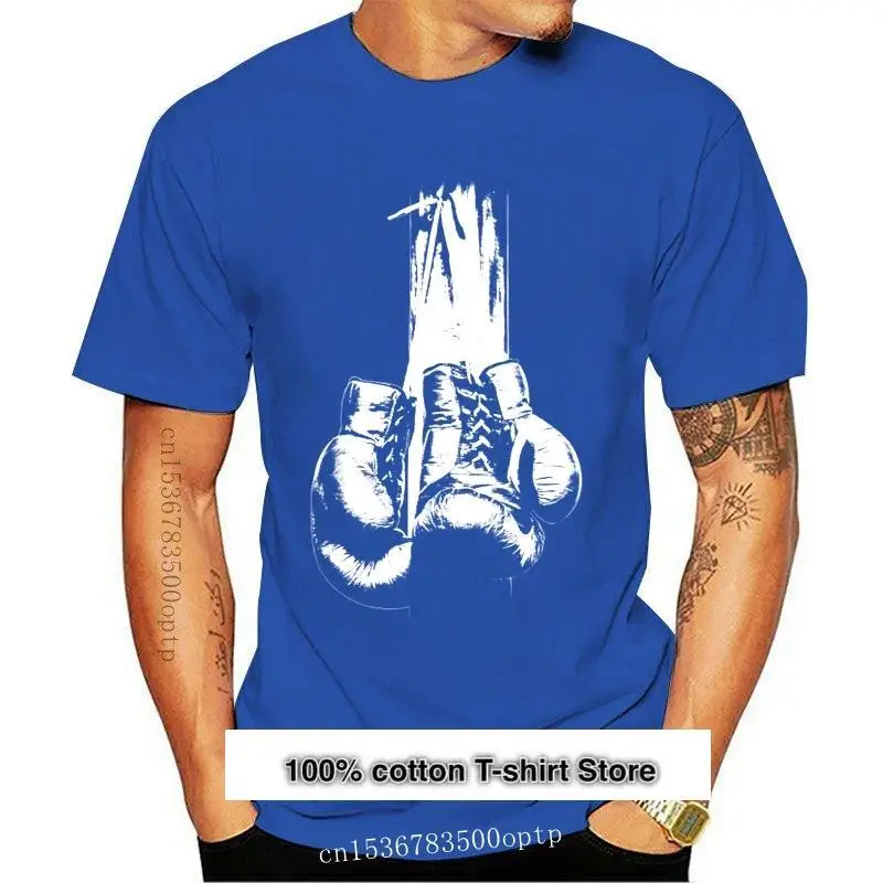 

Camiseta Vintage para hombre, guantes de boxeo