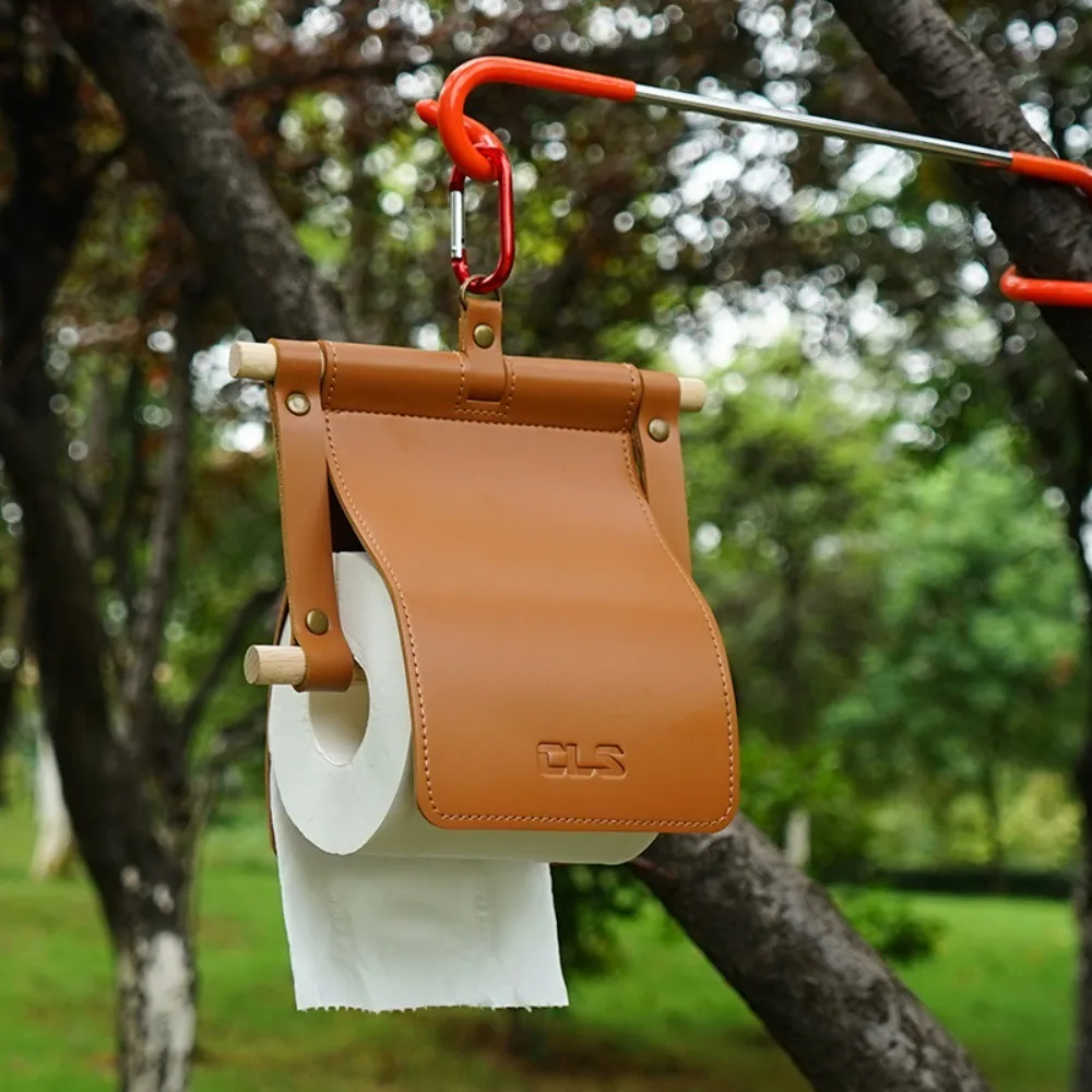 

PU Outdoor Camping Home Tissue Holder Tissue Hanger Punch Free Roll Paper Racks