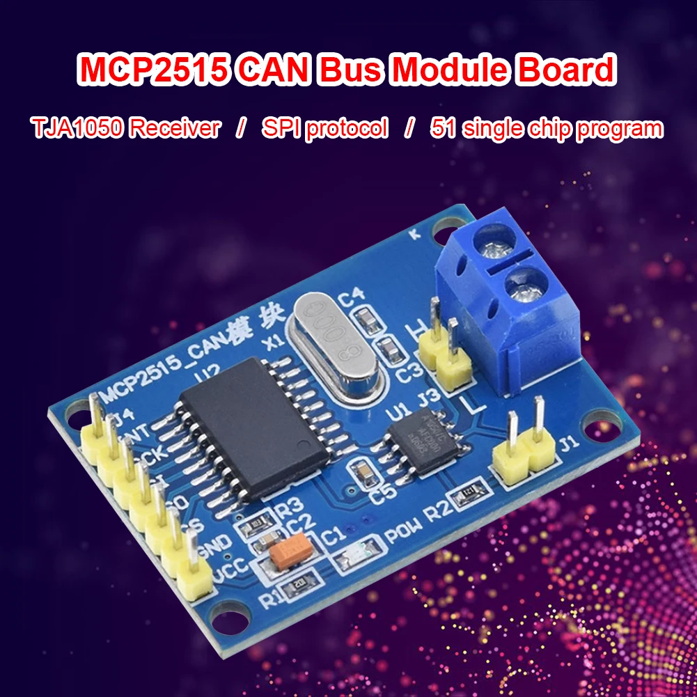

MCP2515 CAN Bus модуль TJA1050 приемник SPI для 51 MCU контроллера аксессуары