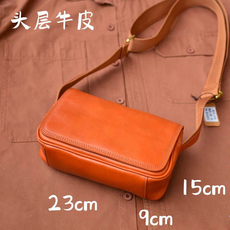 AETOO пригородная мужская сумка через плечо кожаная ручной работы из первого слоя