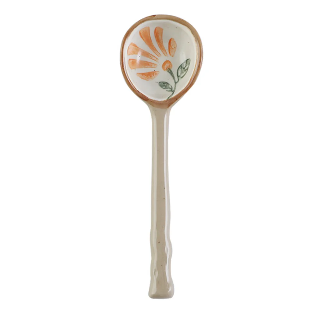

Ceramic Coffee Spoon Breakfast Spoon Soup Spoon Dessert Spoon Durable Spoons