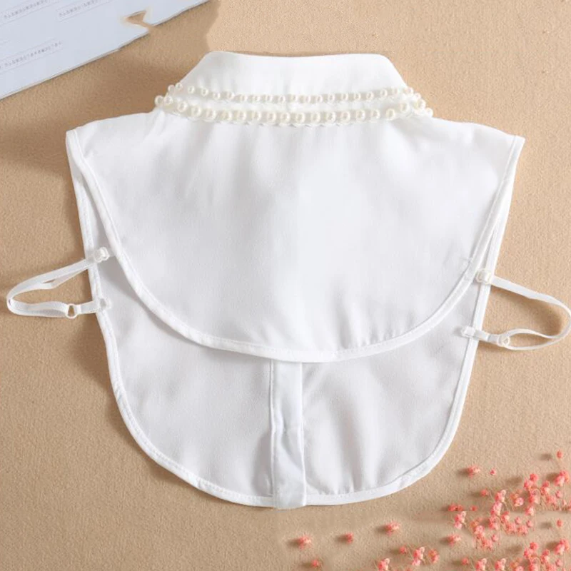 Pearl Fake Collar Stand Beads Detachable Collar Fake Women Fake Collar Women Faux Collar Shirt Dress Decorate False Collar