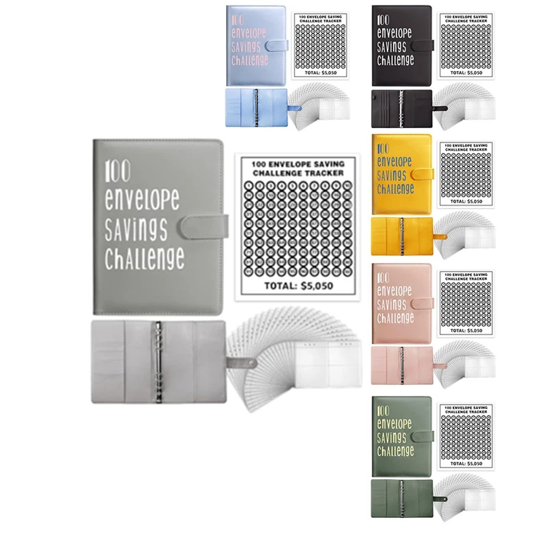 

Папка-конверт 100 года, бюджетная папка А5 для сбережений-экономия 5050 благодаря вызову экономии денег простая в использовании