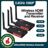 digital wireless hdmi transmitter and receiver full hd 1080p with hdmi loop output operation channel change ir passthrough