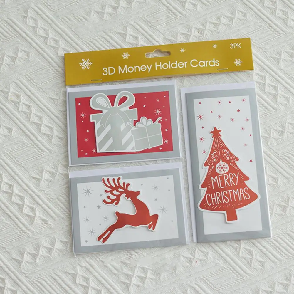 

Personalized Christmas Card Durable Unique Christmas Greeting Cards for Family Friends Smooth Writing Holiday New Years Cards