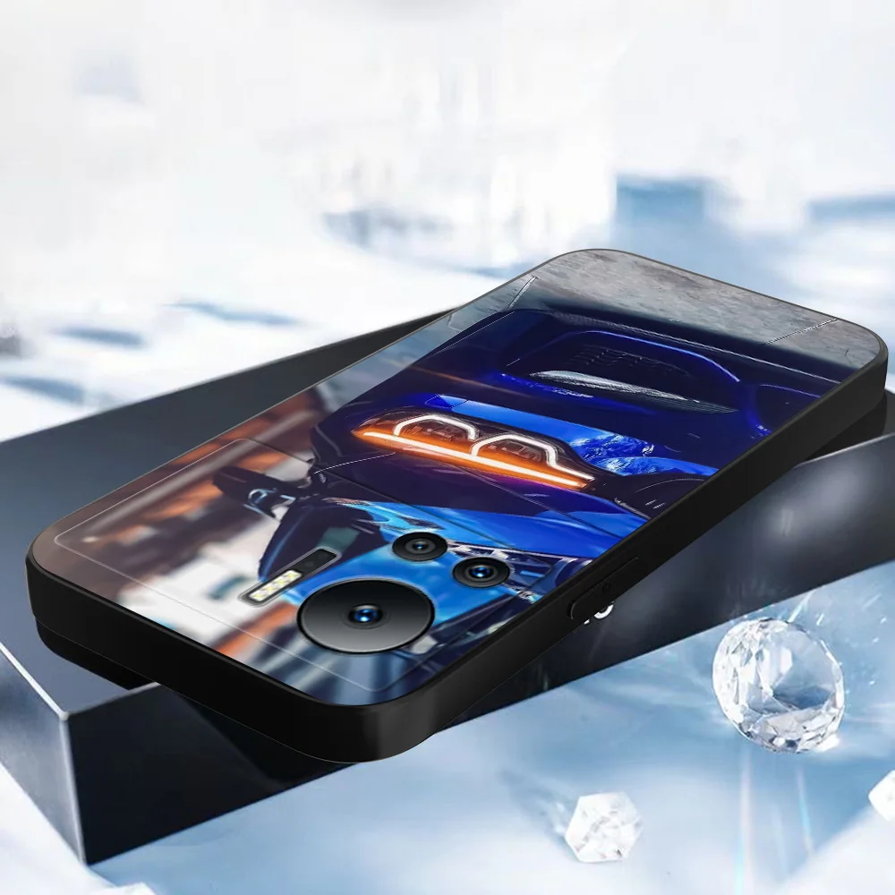 Чехол для infinix note 12VIP X672 силиконовый чехол телефона черный ТПУ супер Гоночная