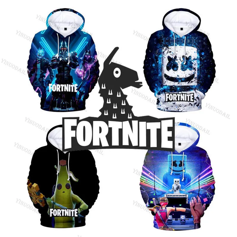 

Hero Hoodie Sweatshirt Child Wear Fortnite Victory Long Sleeve Tops Boys Clothes Kids Battle Royale 3d Boys Girls Harajuku Tees