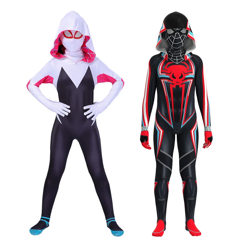 Комбинезоны Gwen в стиле супергероев костюм для косплея девушек и девочек аниме