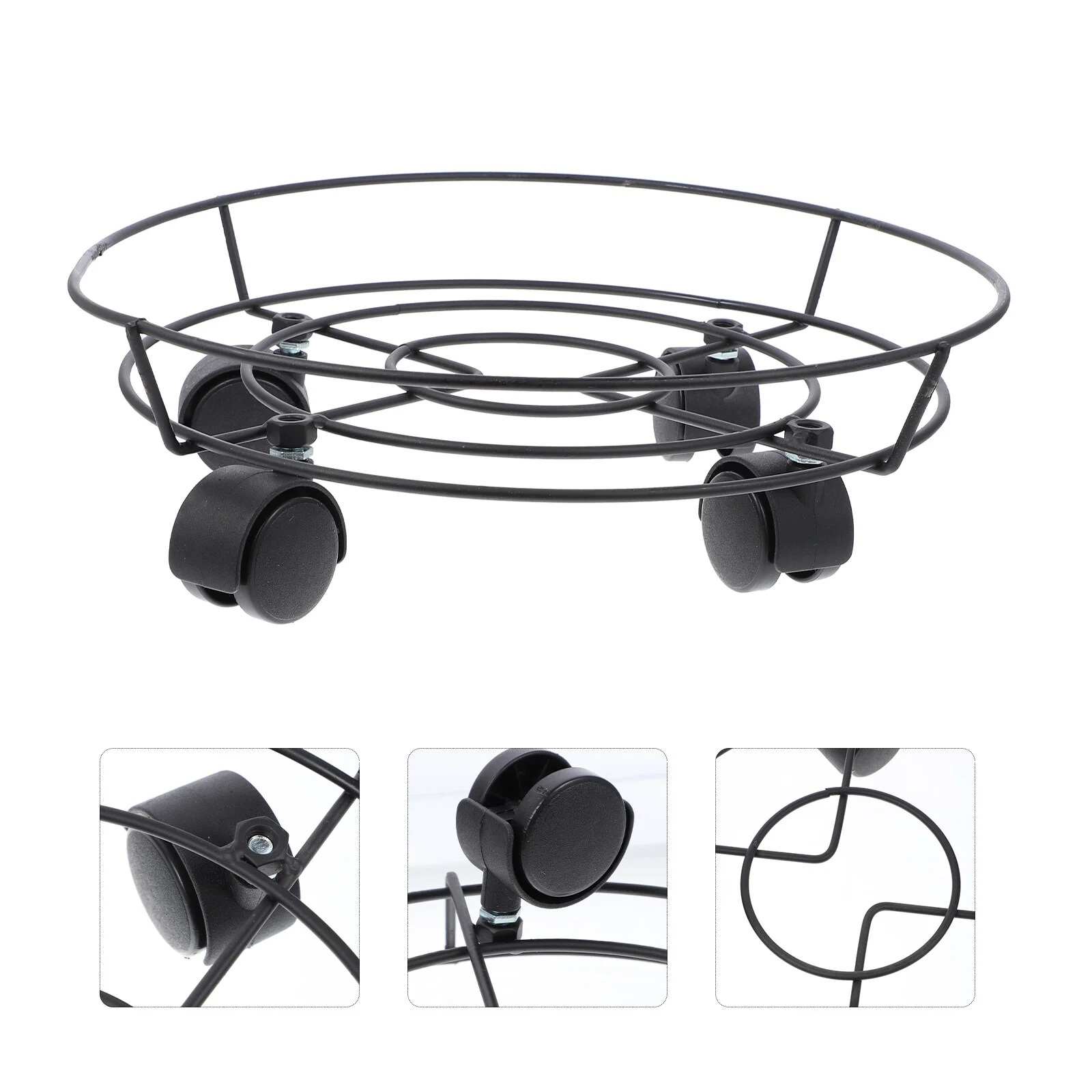 

1 Set Pulley Flower Pot Holder Iron Flower Pot Stand Flowerpot Rack for Home