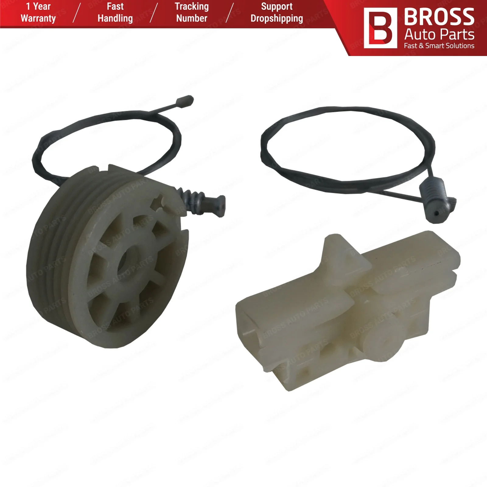 Комплект для ремонта стеклоподъемника Bross BWR926 электрический комплект Fiat Fiorino Citroen
