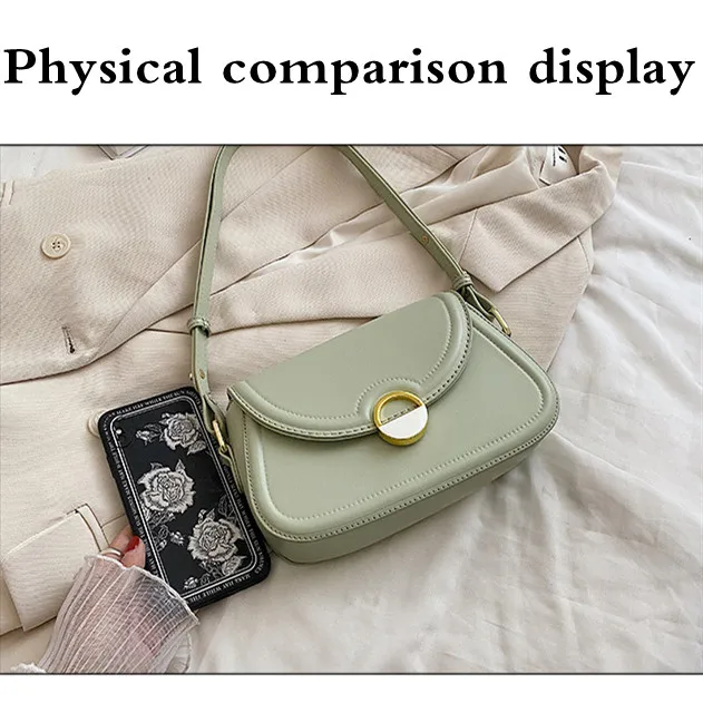 Women Retro Small Travel Underarm Crossbody Hand Bags Sewing Thread Fashion Solid Color Shoulder Handbag for Women женский Bolsa