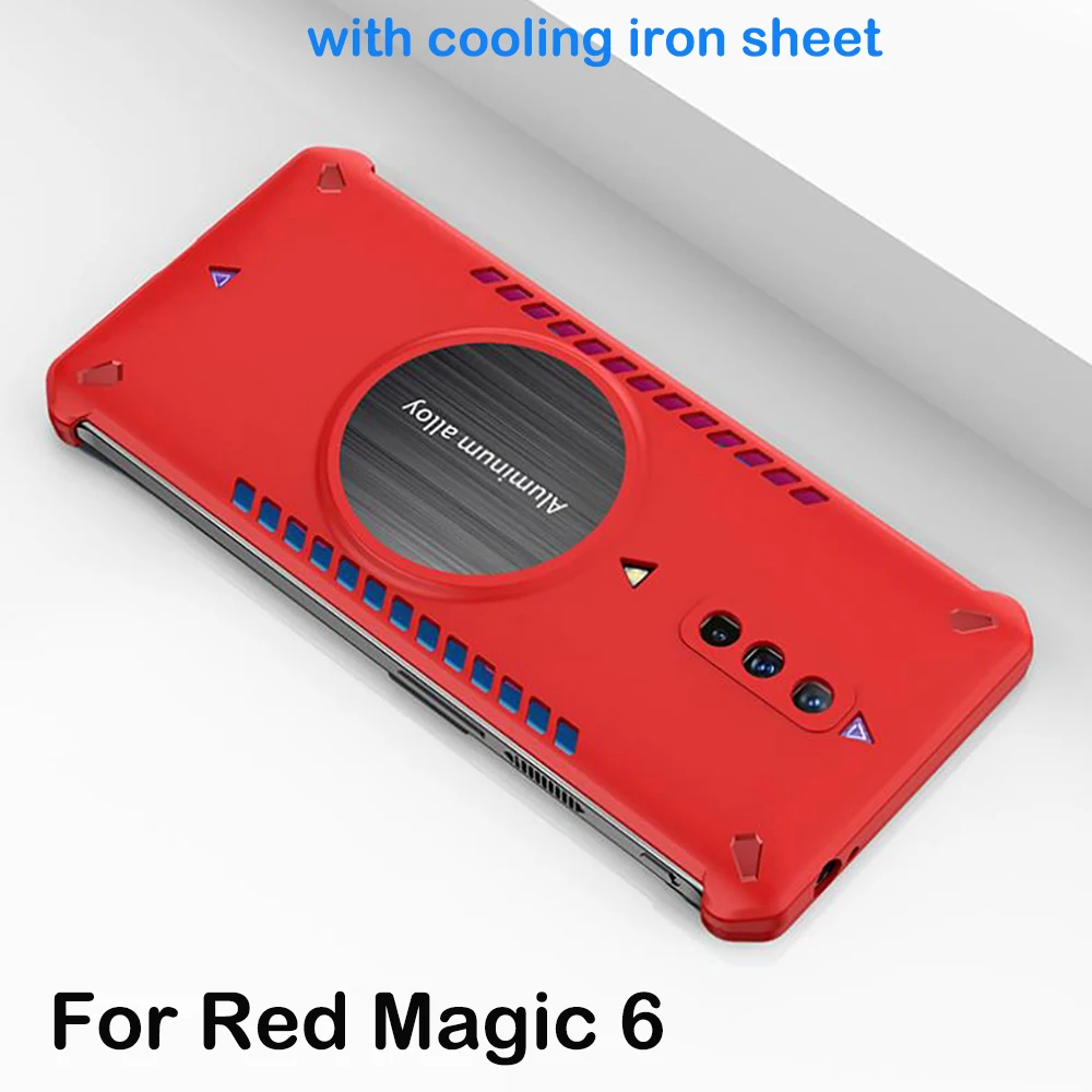 

Cooling Heat Dissipation For Nubia Red Magic 6 NX669J Case PC Frame Aluminum alloy chip Heat dissipation For RedMagic6 Cases